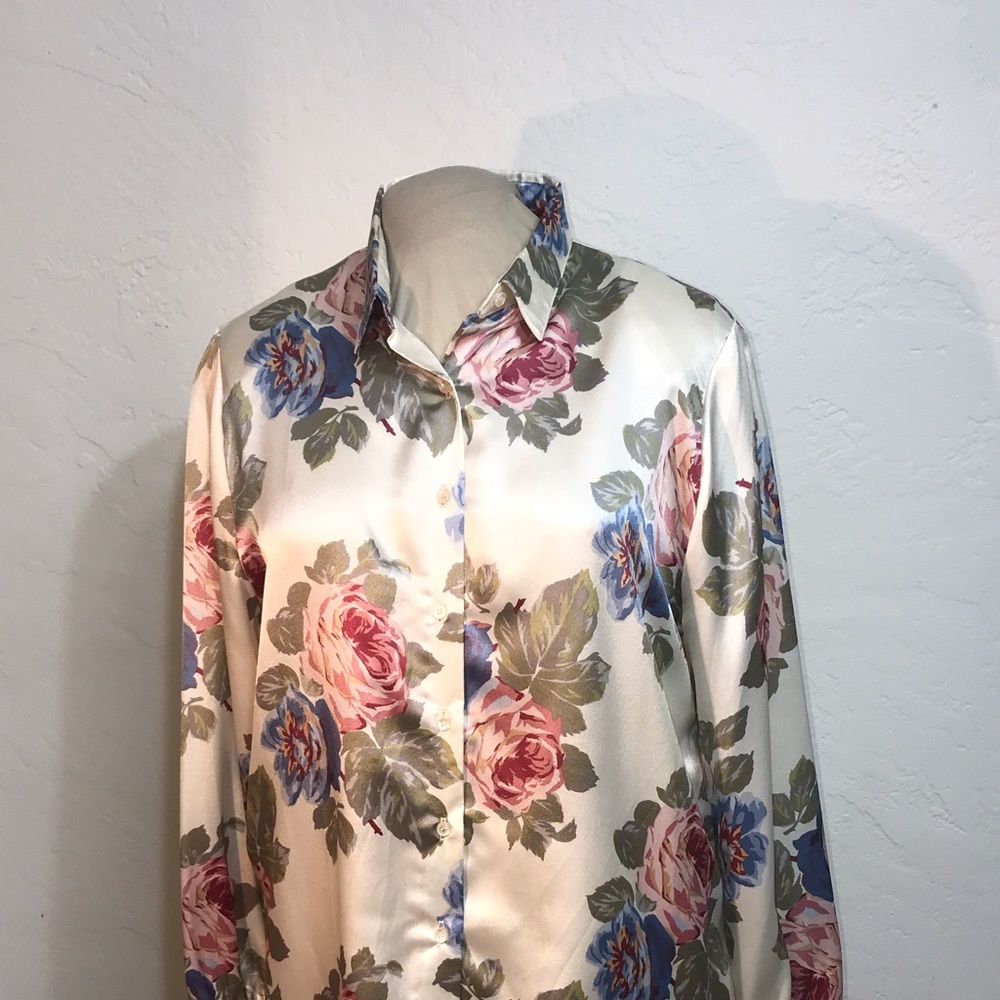 Ms RUSS Made in USA 18W Satin Blouse